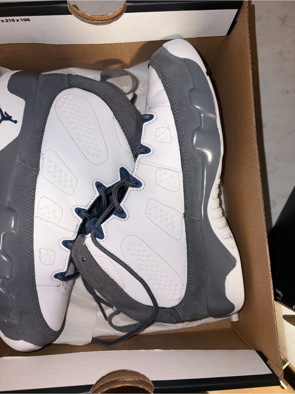 Jordan Kids White and Gray Retro Sneakers